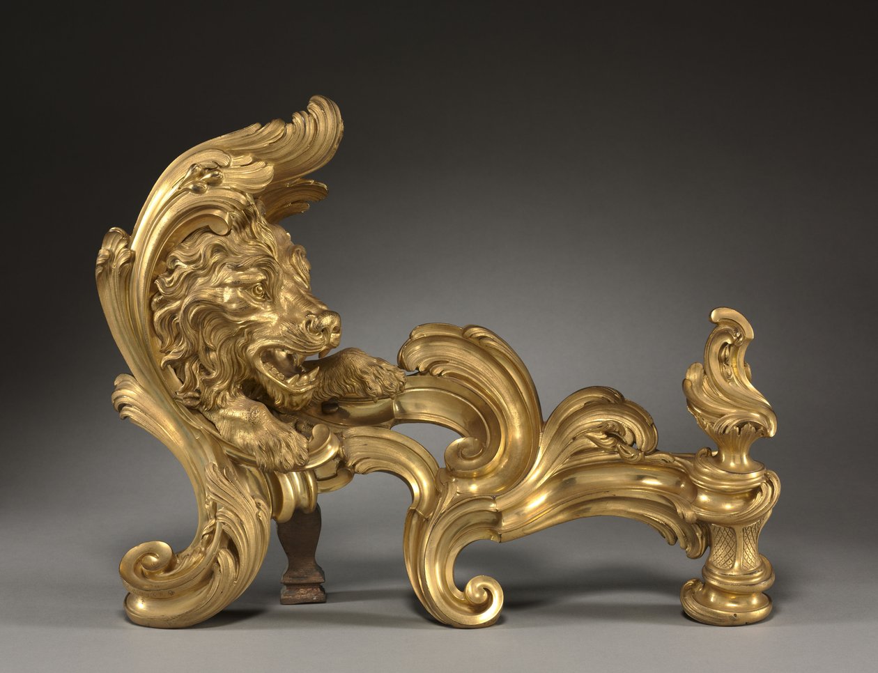 Pair of Andirons by Jacques Caffieri