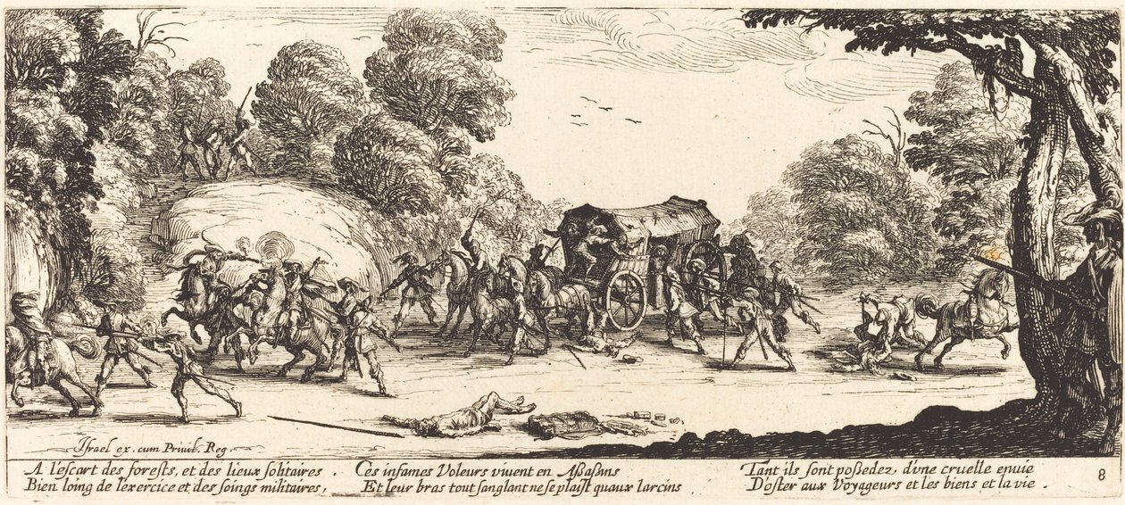Attack on a Coach by Jacques Callot