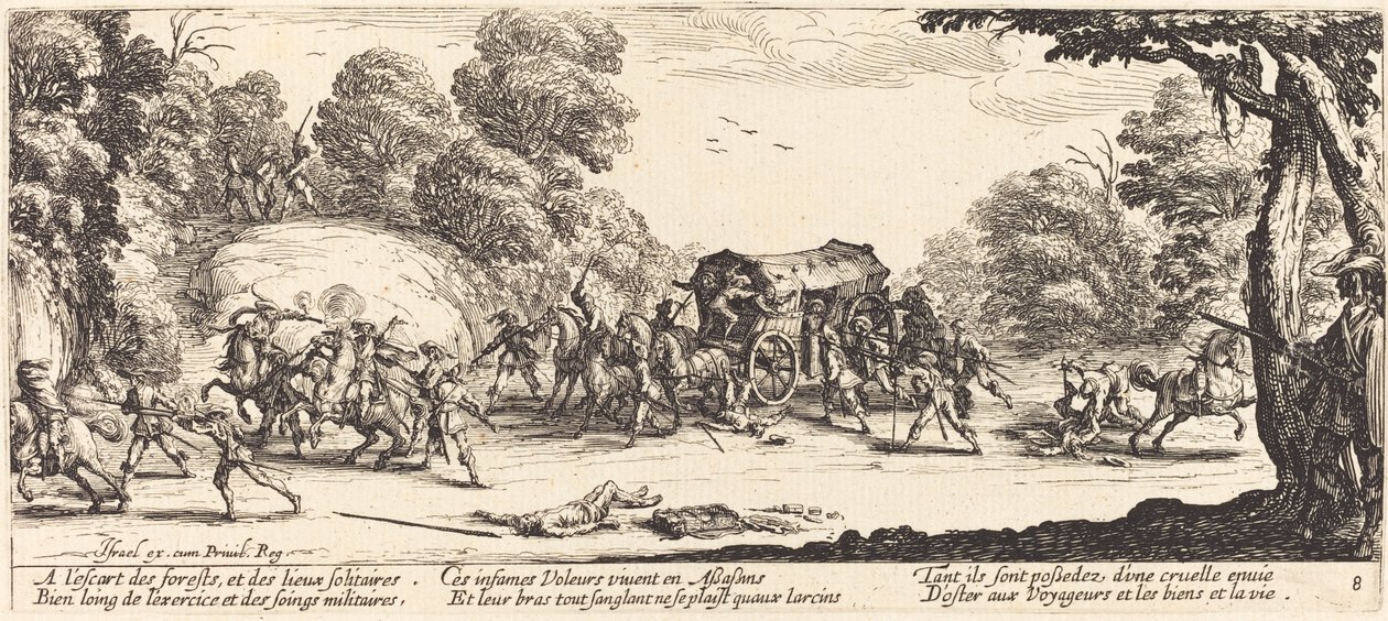 Attack on a Coach by Jacques Callot