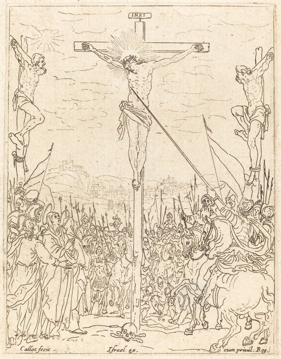Christ on the Cross by Jacques Callot