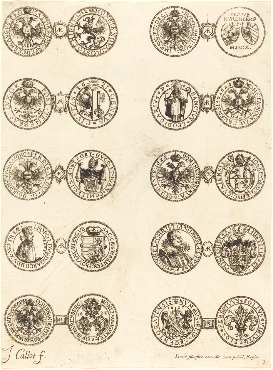 Coins [plate 3] by Jacques Callot