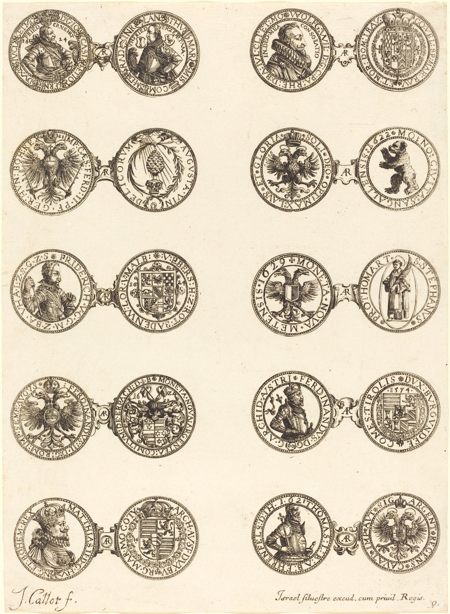 Coins [plate 9] by Jacques Callot