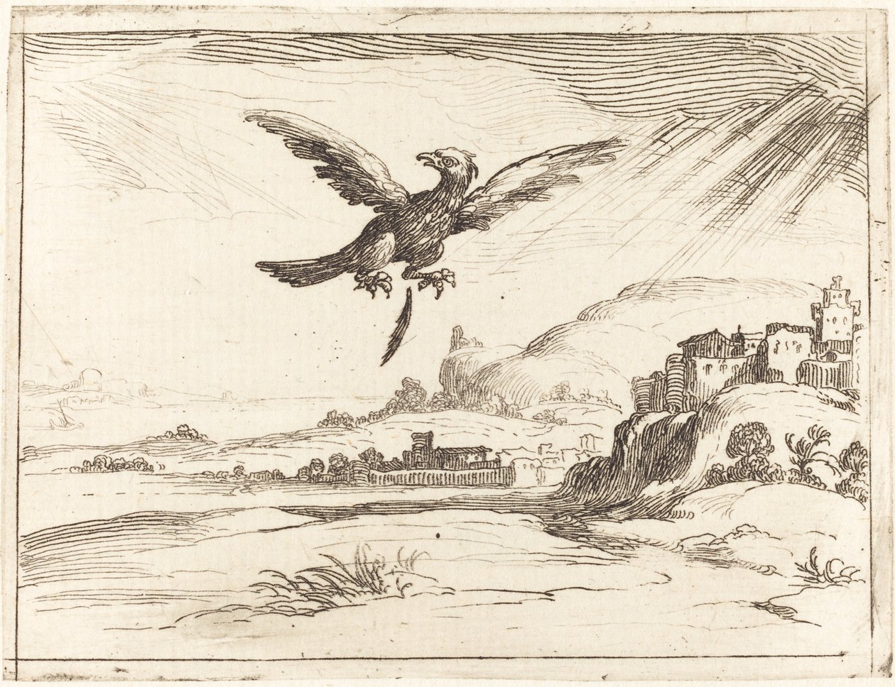 Eagle Losing an Old Feather, 1628 by Jacques Callot