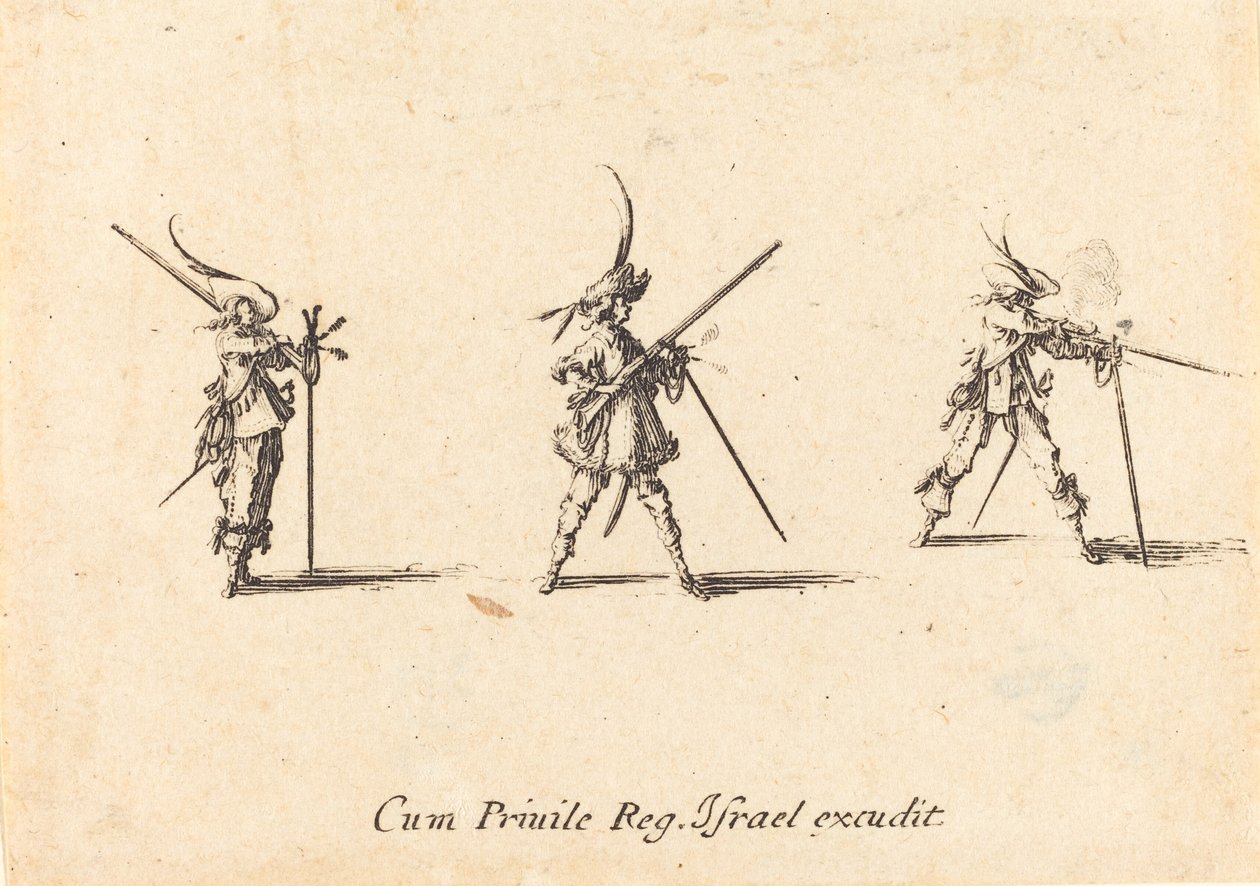 Firing the Musket by Jacques Callot