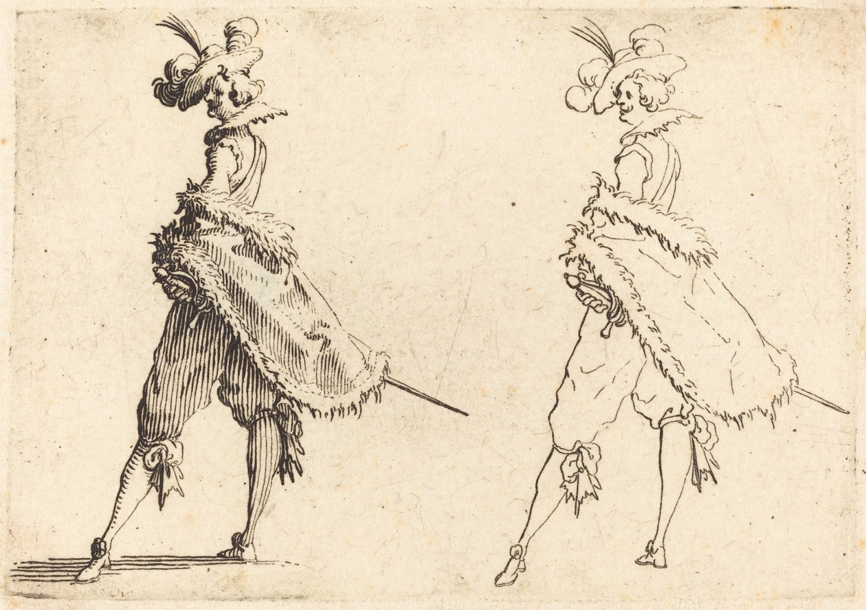 Gentleman Viewed from the Side by Jacques Callot