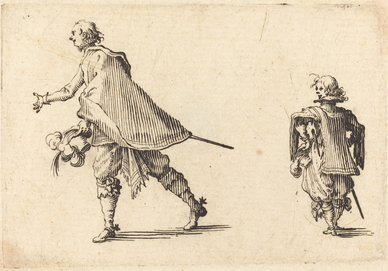 Gentleman and His Page, c. 1617 by Jacques Callot