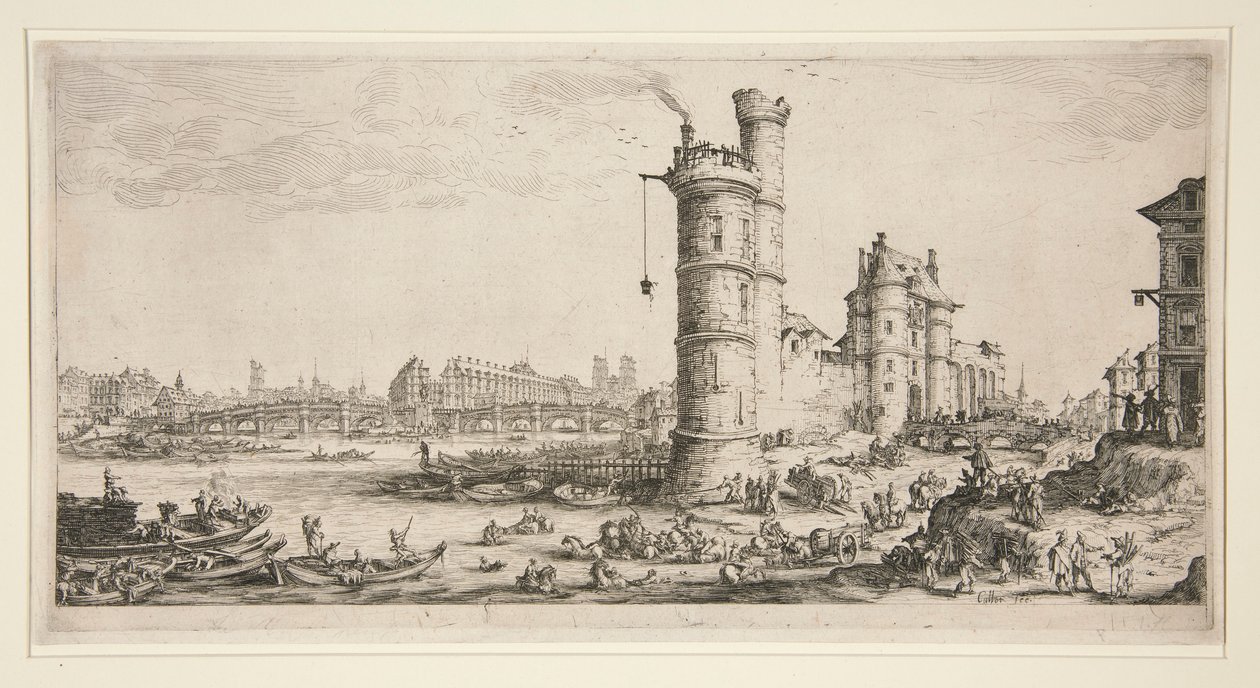 The Pont Neuf by Jacques Callot