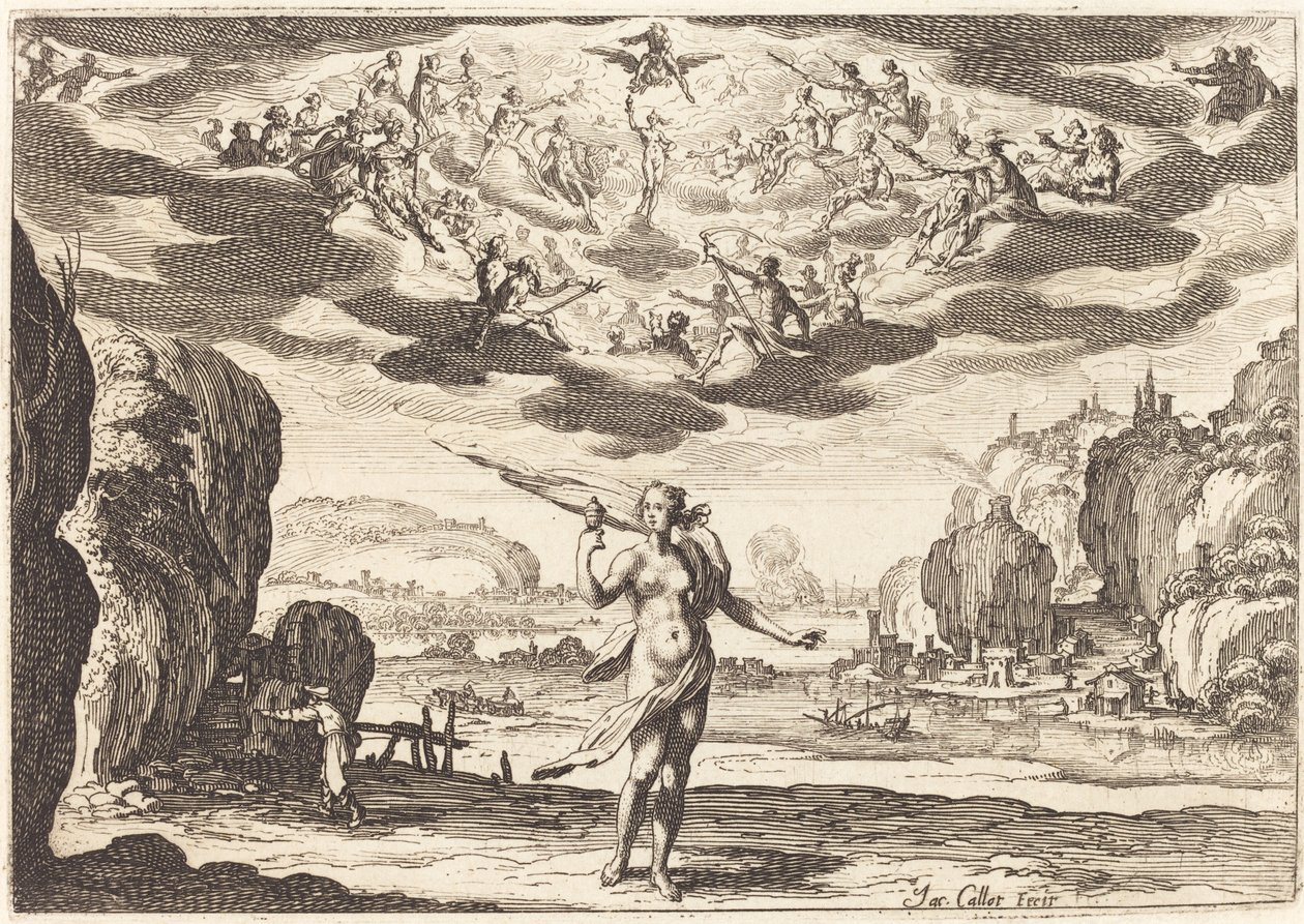 Pandora by Jacques Callot