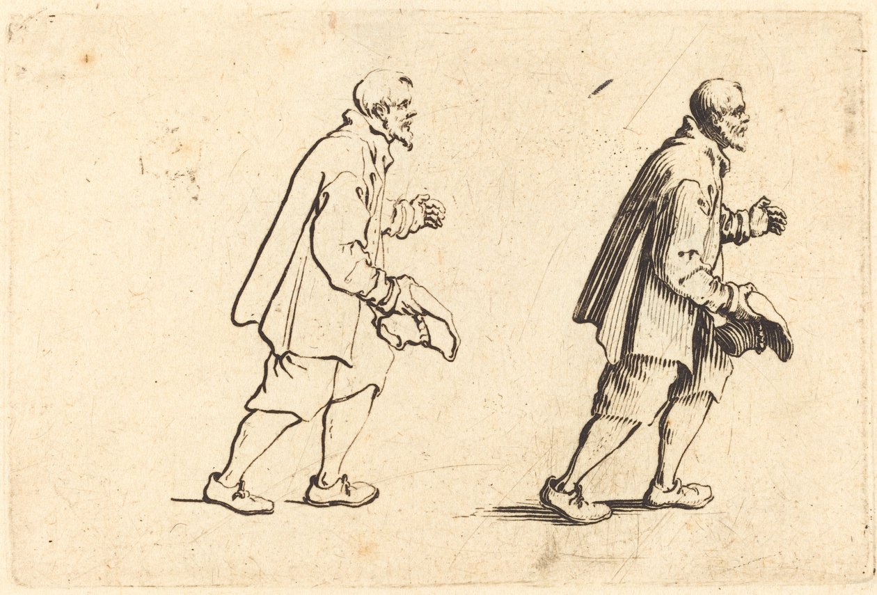 Peasant with Hat in Hand by Jacques Callot