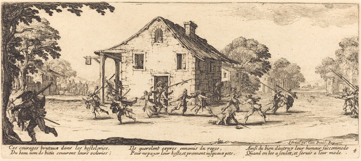 Scene of Pillage by Jacques Callot