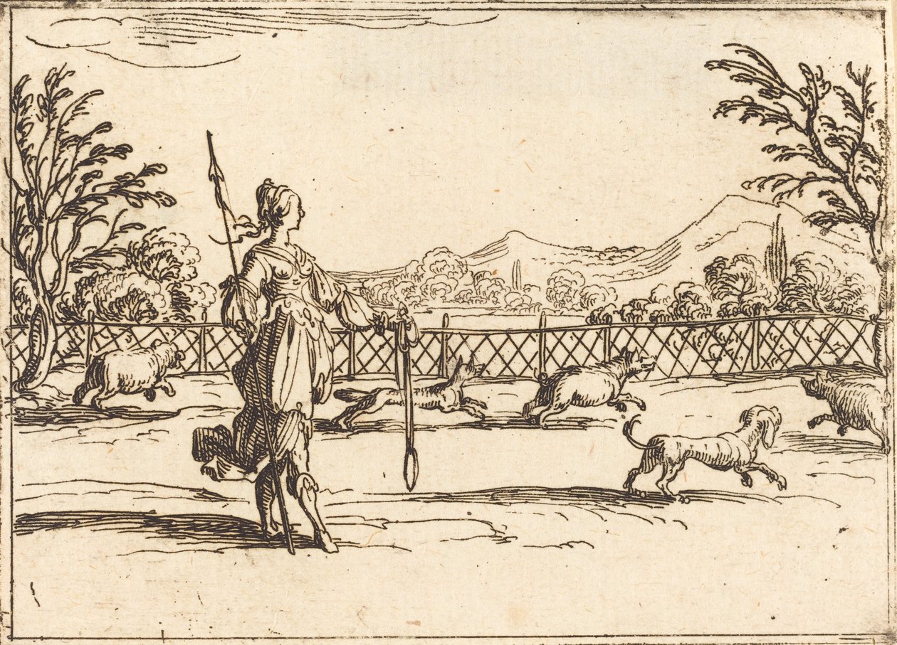 The Huntress by Jacques Callot