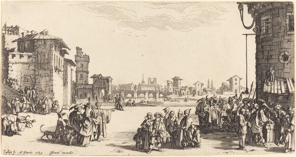 The Slave Market by Jacques Callot