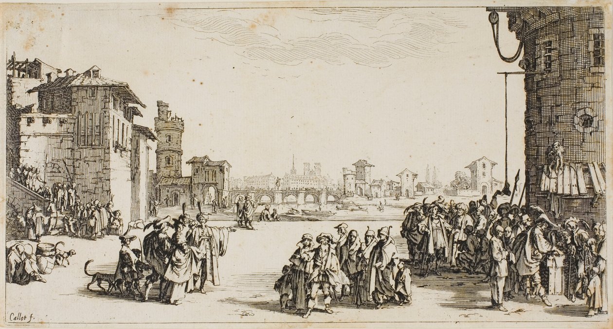 The Slave Market by Jacques Callot
