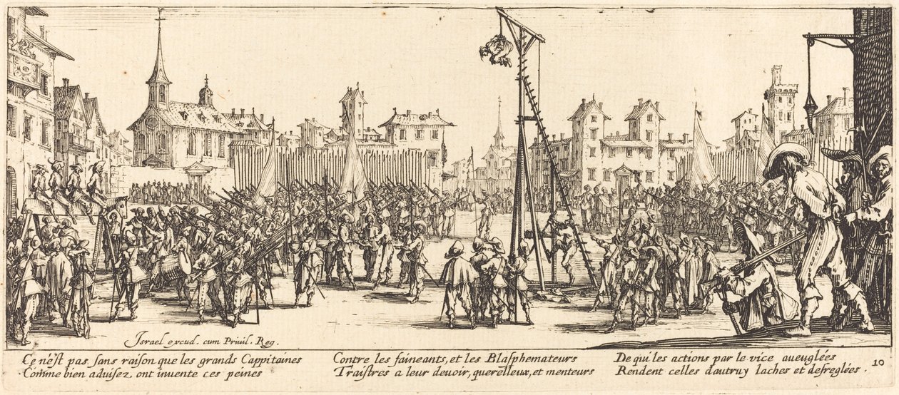 The Strappado by Jacques Callot