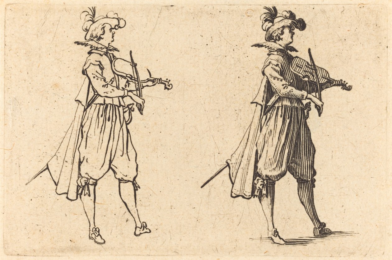 Violinist by Jacques Callot