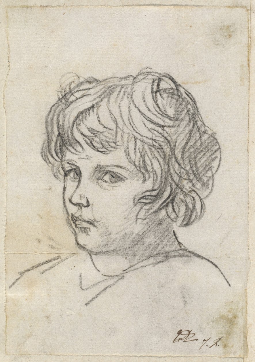 Head of a Boy by Jacques Louis David