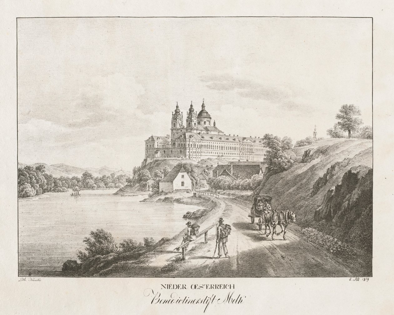 Nieder-oesterreich, Benedictinerstift Melk by Jakob Alt