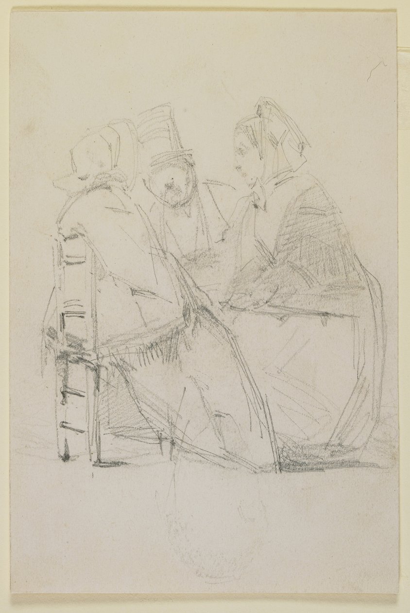 Group conversing, 1858 by James Abbott McNeill Whistler