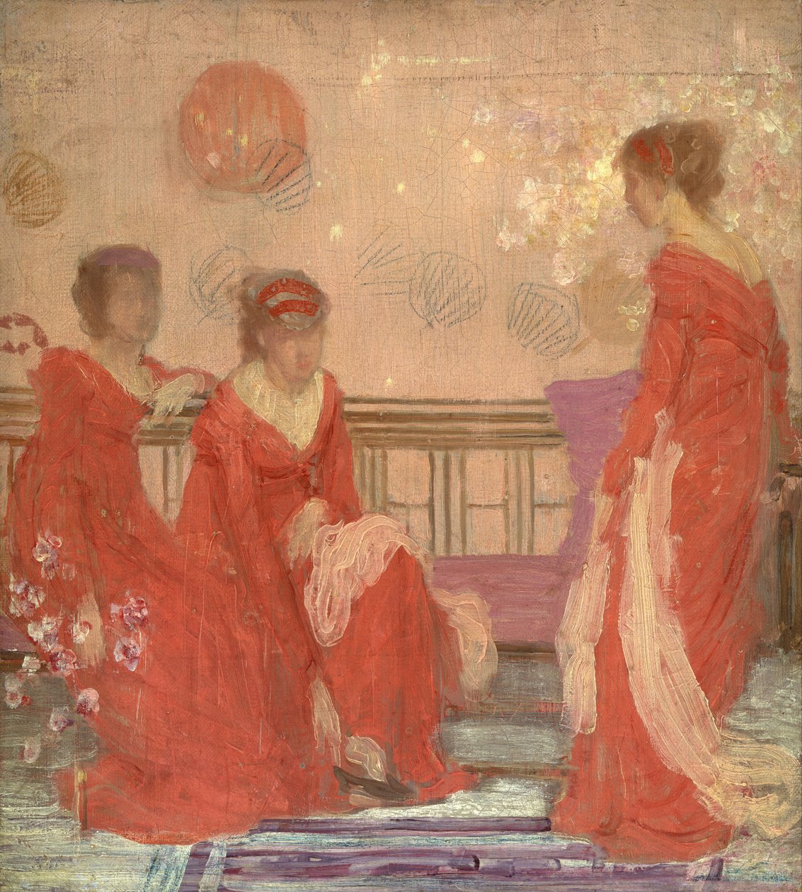 Harmony in Flesh Colour and Red by James Abbott McNeill Whistler