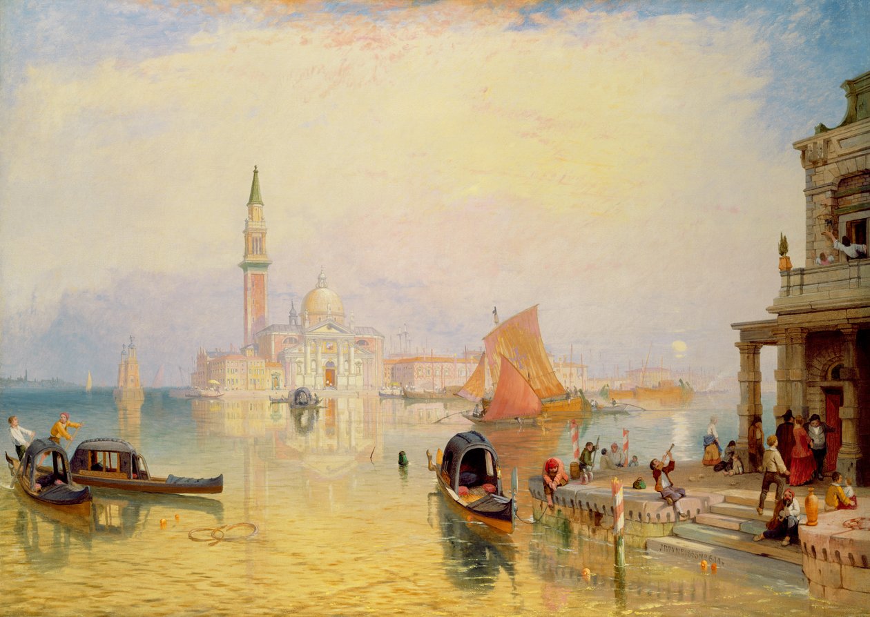 Venetian Scene, 19th century by James Baker Pyne