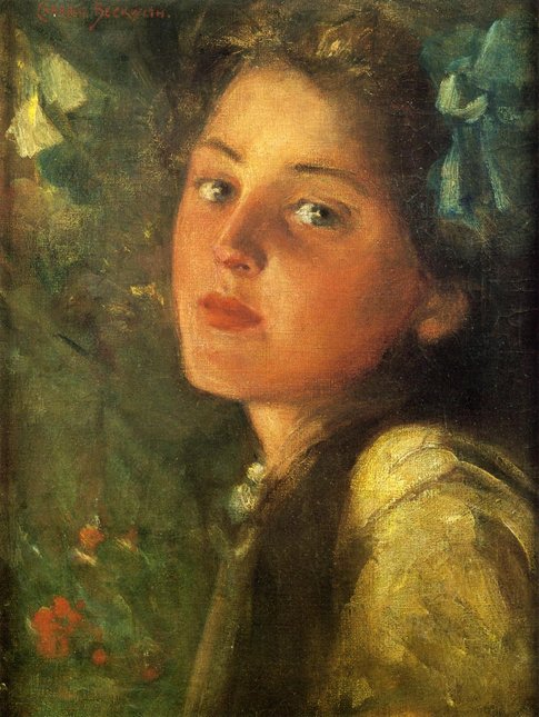 A Wistful Look by James Carroll Beckwith