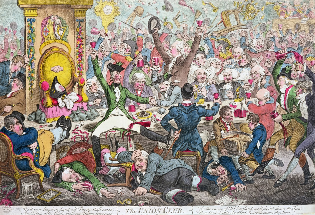 The Union Club by James Gillray