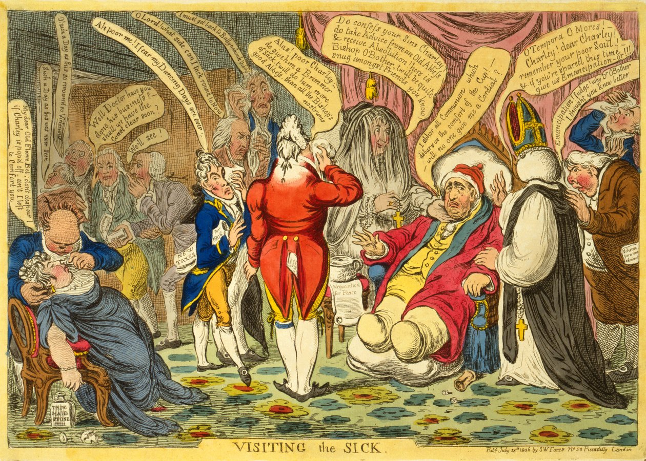 Visiting the Sick by James Gillray