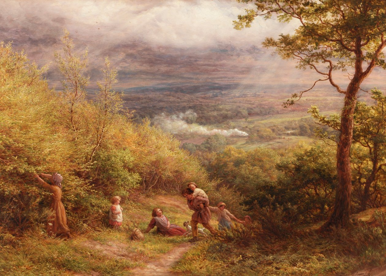 The Last Gleam, 1872 by James Thomas Linnell