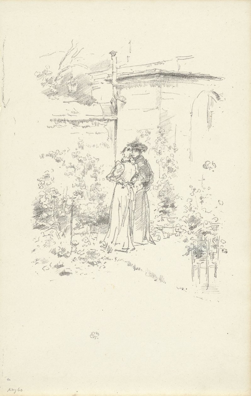 Confidences in the Garden by James Abbott McNeill Whistler