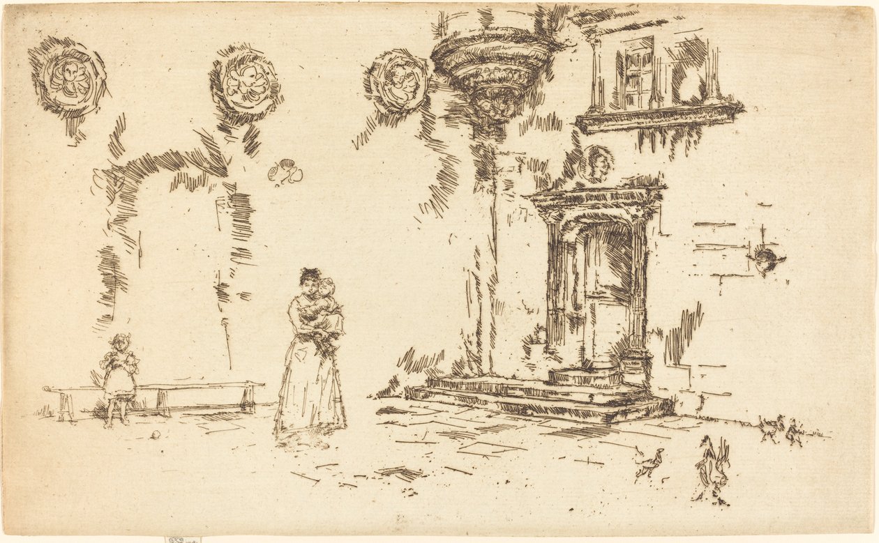 Hotel Lallement, Bourges by James Abbott McNeill Whistler