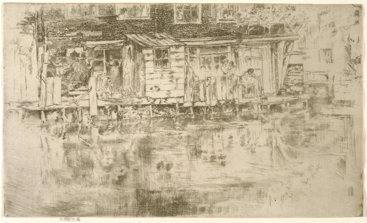 Long House, Dyers, Amsterdam by James Abbott McNeill Whistler