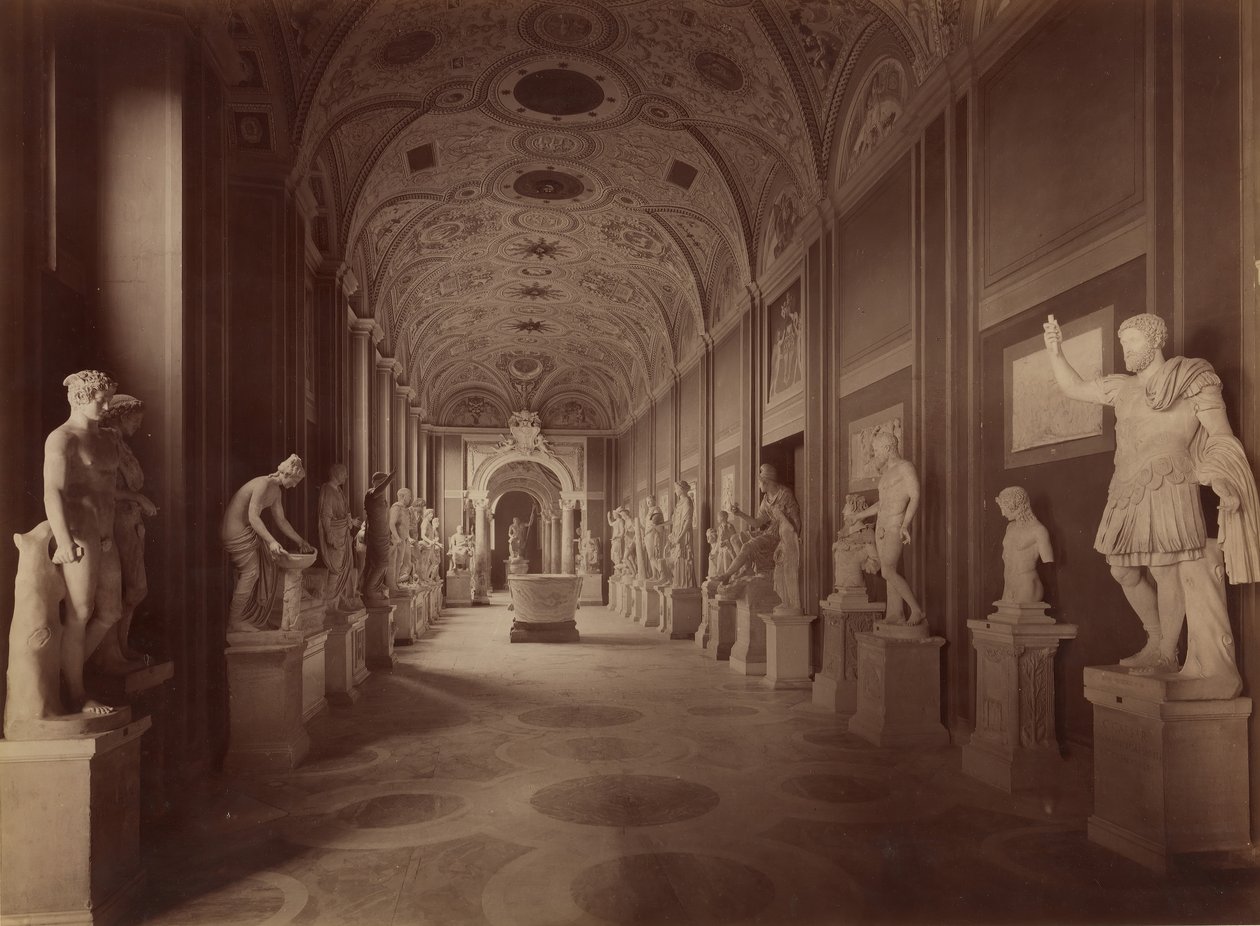 Sala delle Statue, 1850s-60s by James Anderson