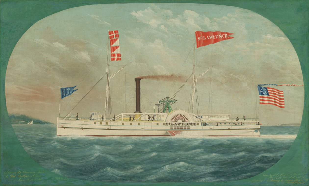 Steamer St. Lawrence, 1850 by James Bard