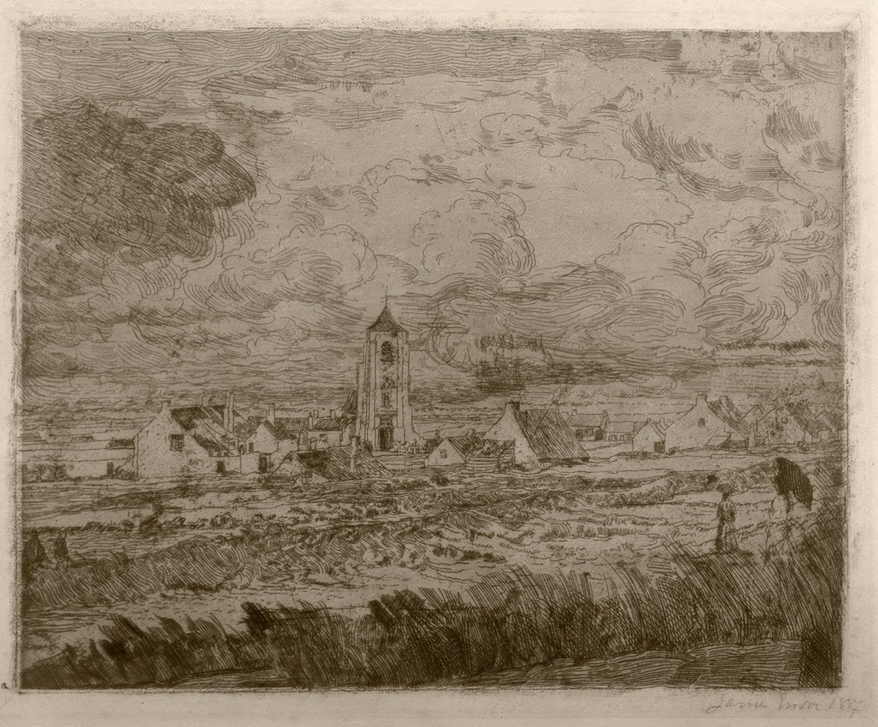 Large View of Mariakerke by James Sidney Ensor