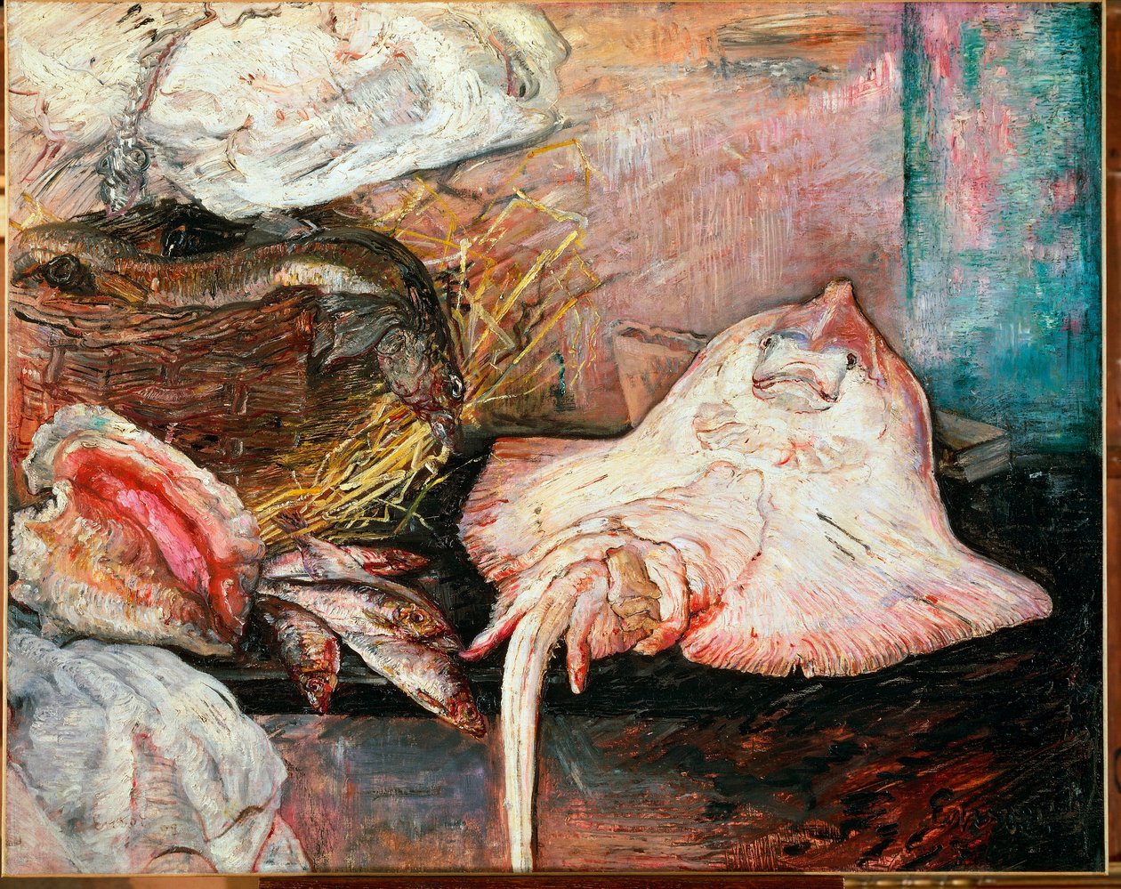 Still Life with Skate by James Ensor