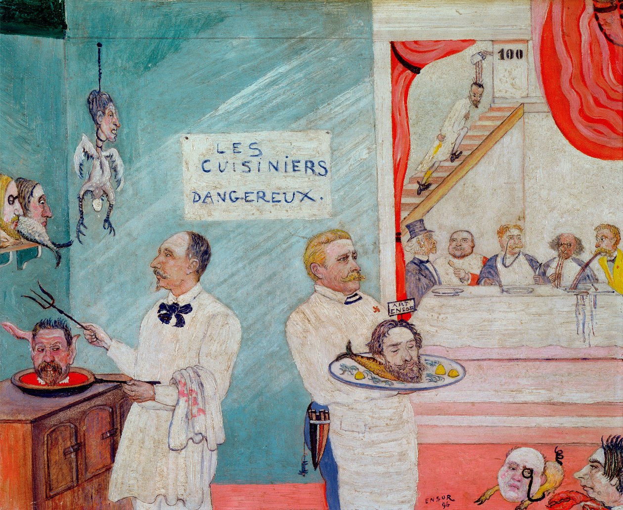 The Dangerous Cooks by James Ensor