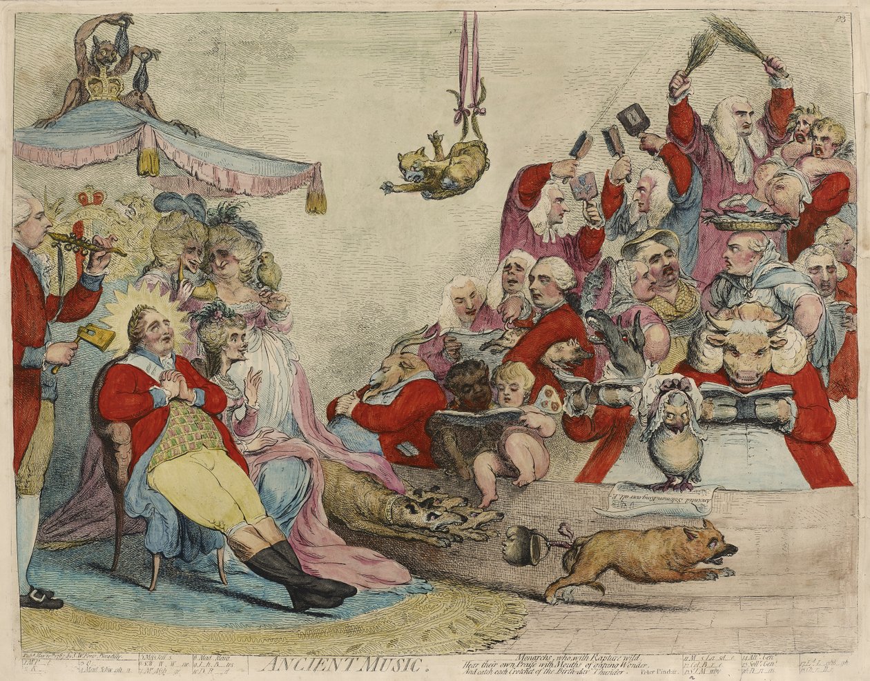 Ancient Music by James Gillray