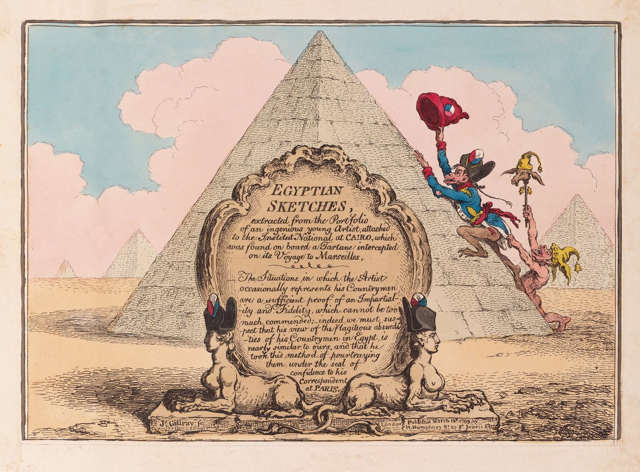 Egyptian Sketches by James Gillray