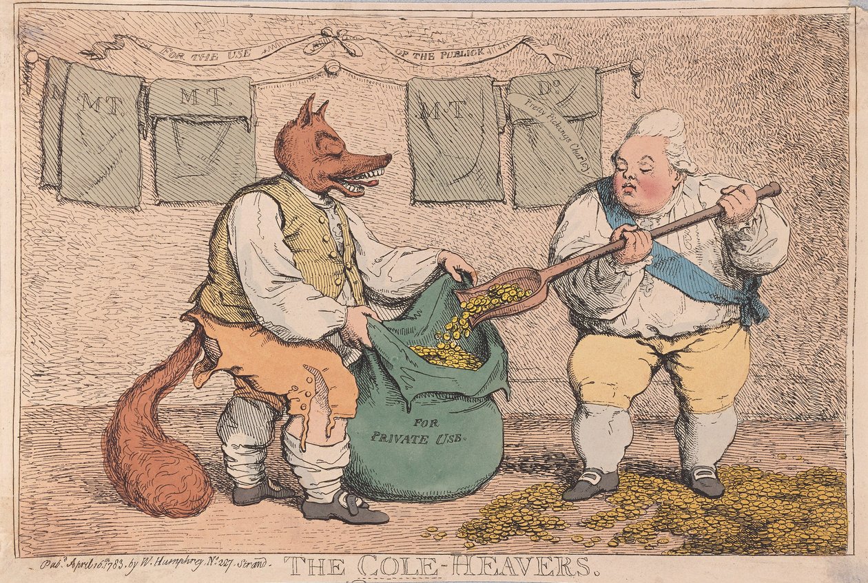 The Cole-Heavers by James Gillray