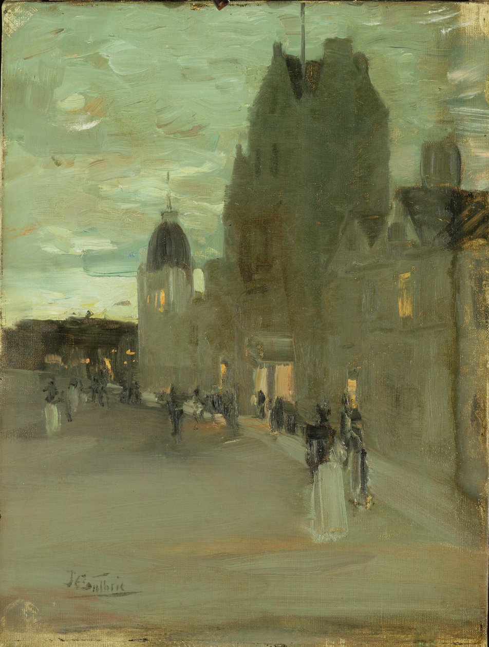 Street in Oban, Night by James Guthrie