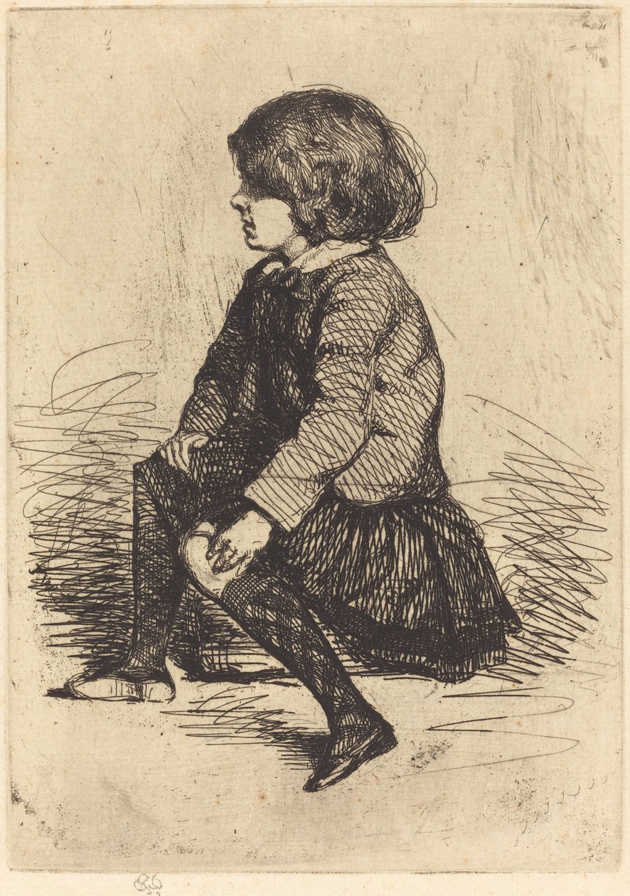 Seymour, Seated by James Abbott McNeill Whistler