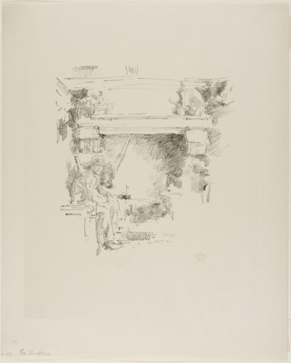 The Fireplace by James Abbott McNeill Whistler