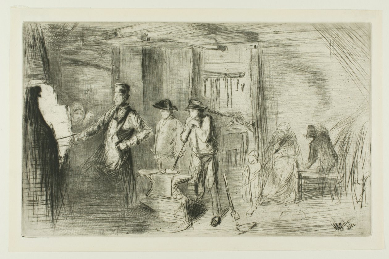 The Forge by James Abbott McNeill Whistler