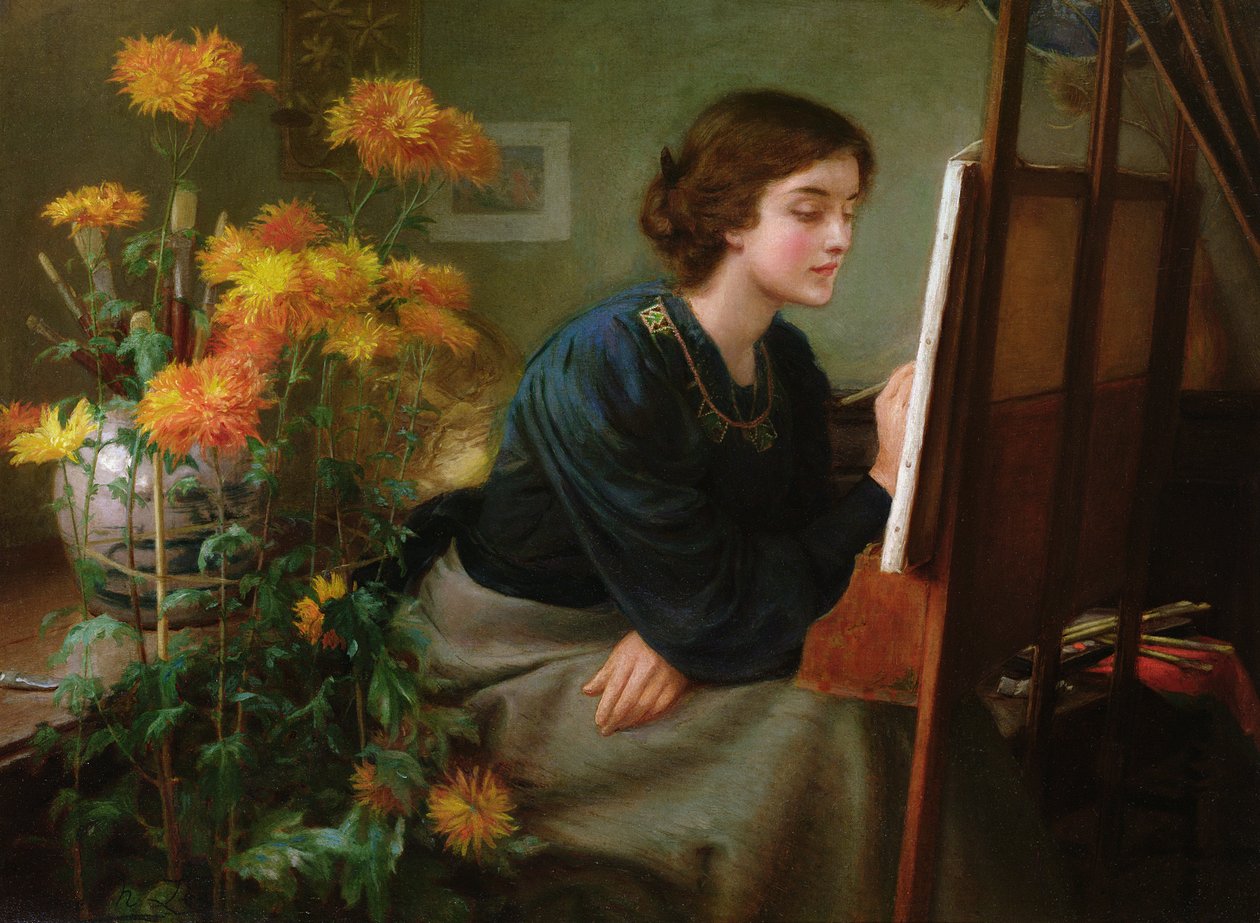 At the Easel by James N. Lee