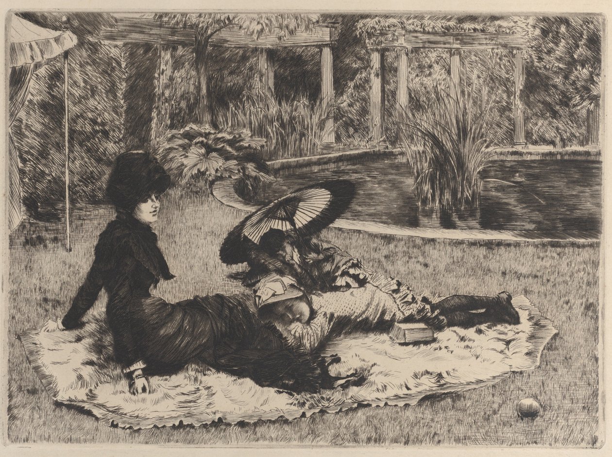 On the Grass by James Tissot
