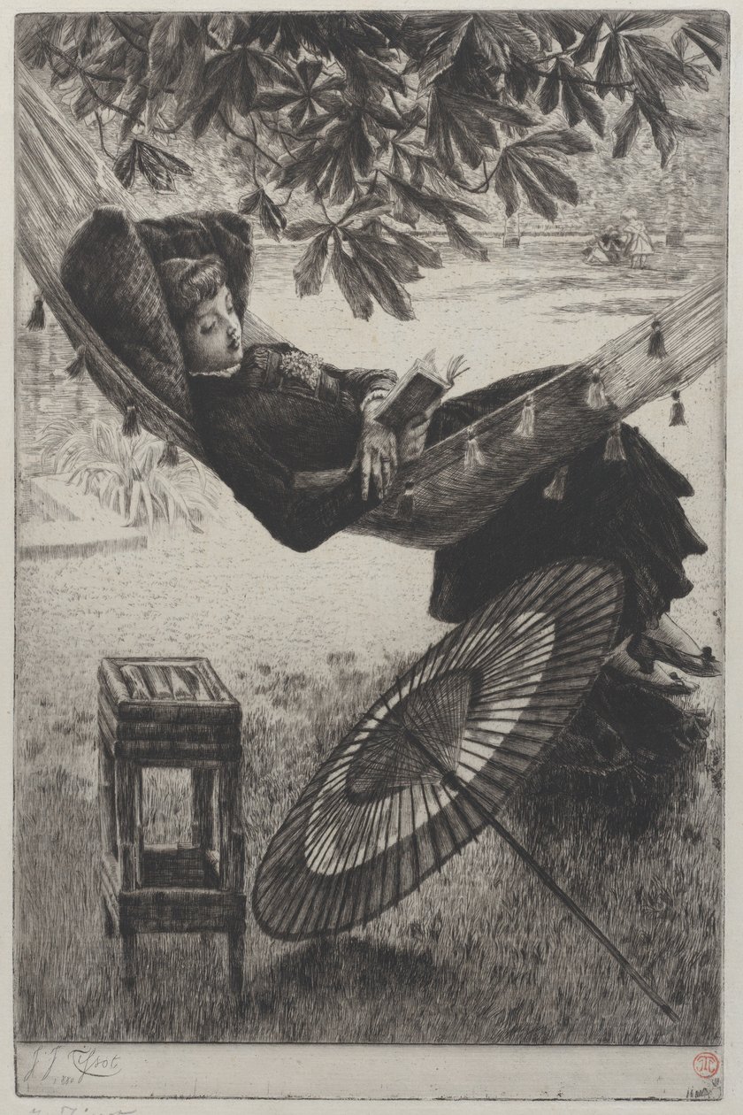 The Hammock, 1880 by James Tissot