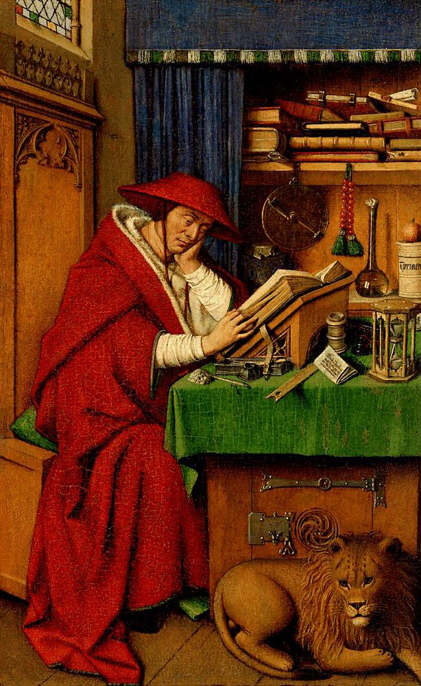 Saint Jerome in His Study by Jan van Eyck