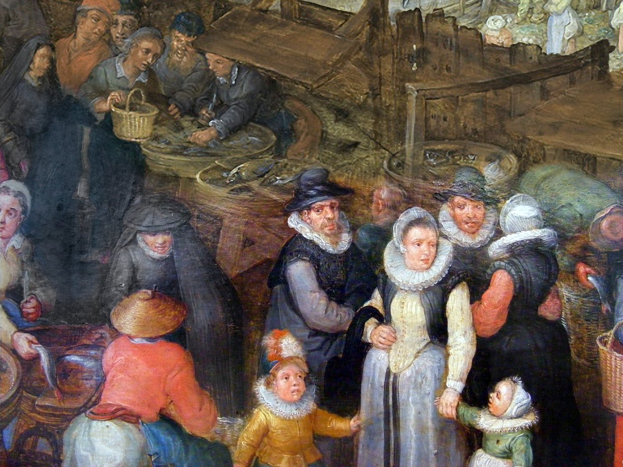 Great Fish Market by Jan the Elder Brueghel