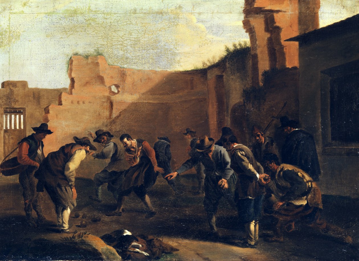 The Boccia Players by Jan Miel