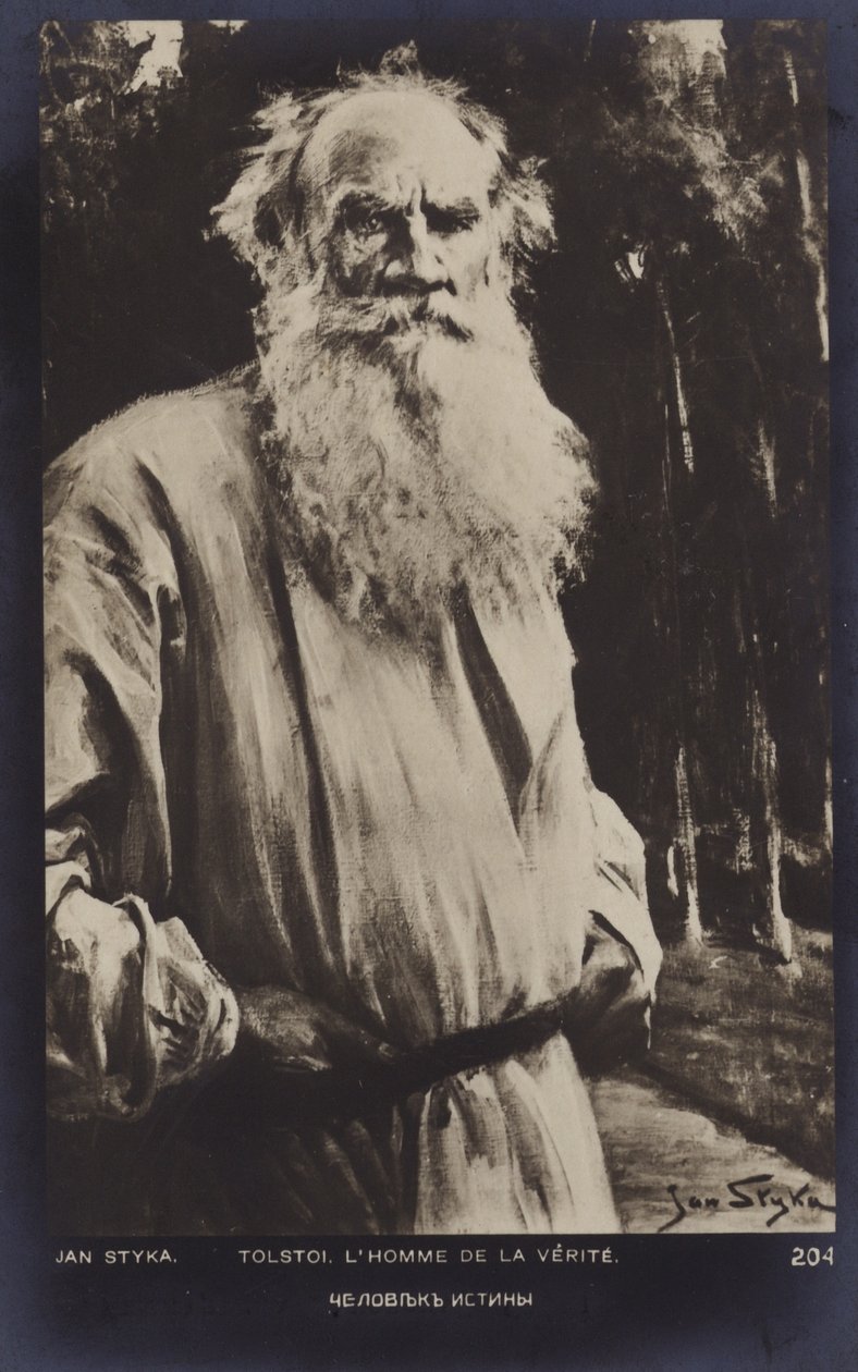 Leo Tolstoy (1828-1910), Russian novelist, short story writer and playwright by Jan Styka